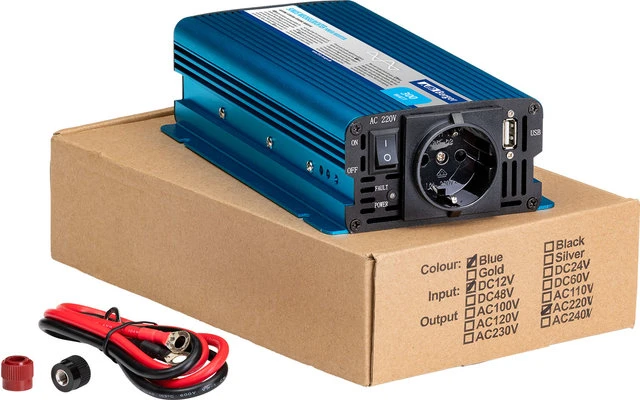 Berger Sinus-Wechselrichter 12V Auf 230V Blau 300 W 4 Berger Sinus-Wechselrichter 12V Auf 230V Blau 300 W – Bild 2
