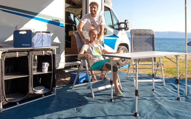 Berger Klappsessel Luxus XL Blau 4 Berger Klappsessel Luxus XL Blau – Bild 2