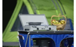 Berger 2-flammiger Gaskocher Silber, Grau 4,6 Kw Ohne Zündsicherung -Zelte Store 797756 5231420